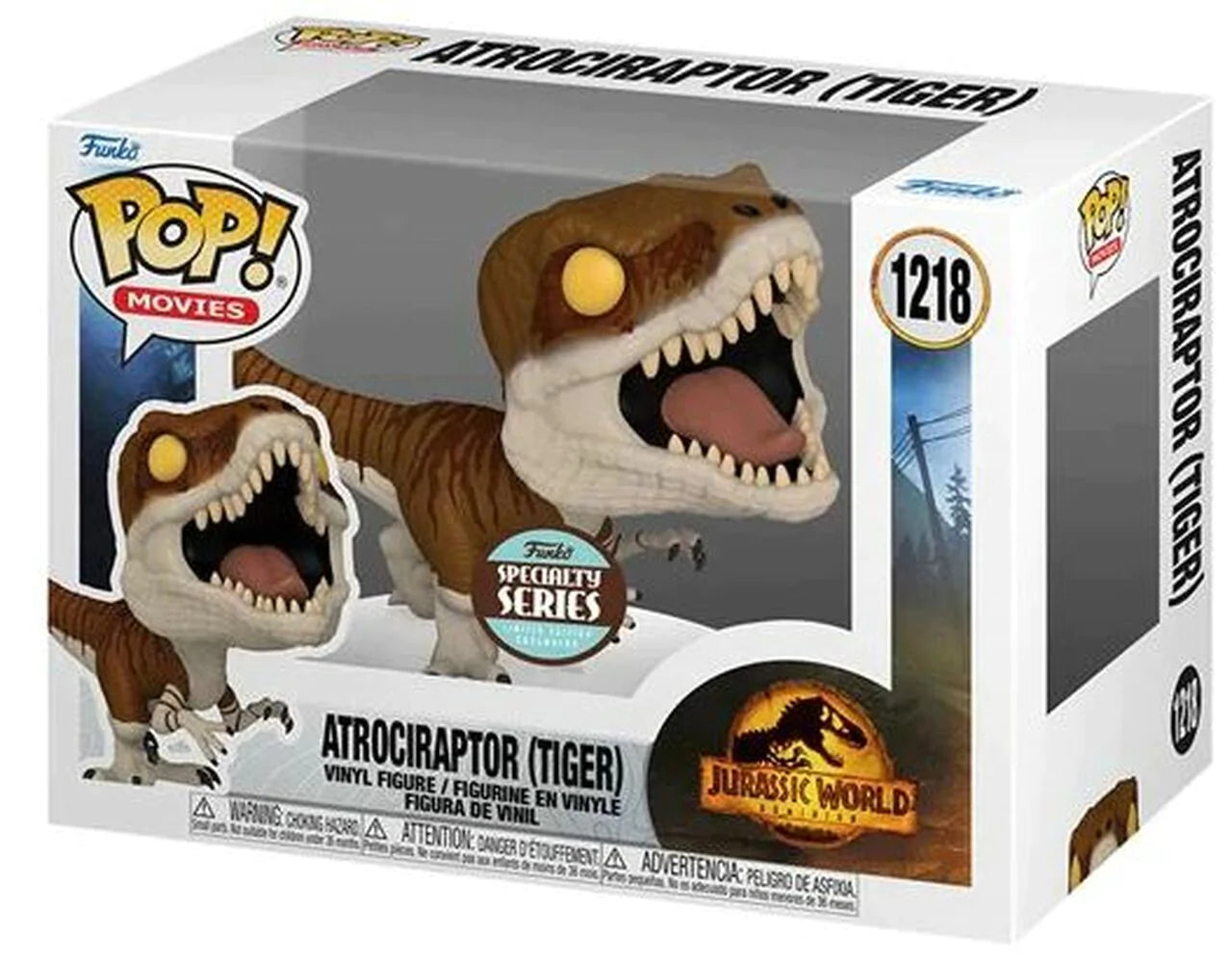 FUNKO POP! MOVIES: JURASSIC WORLD DOMINION ATROCIRAPTOR (TIGER) SPECIALTY SERIES #1218