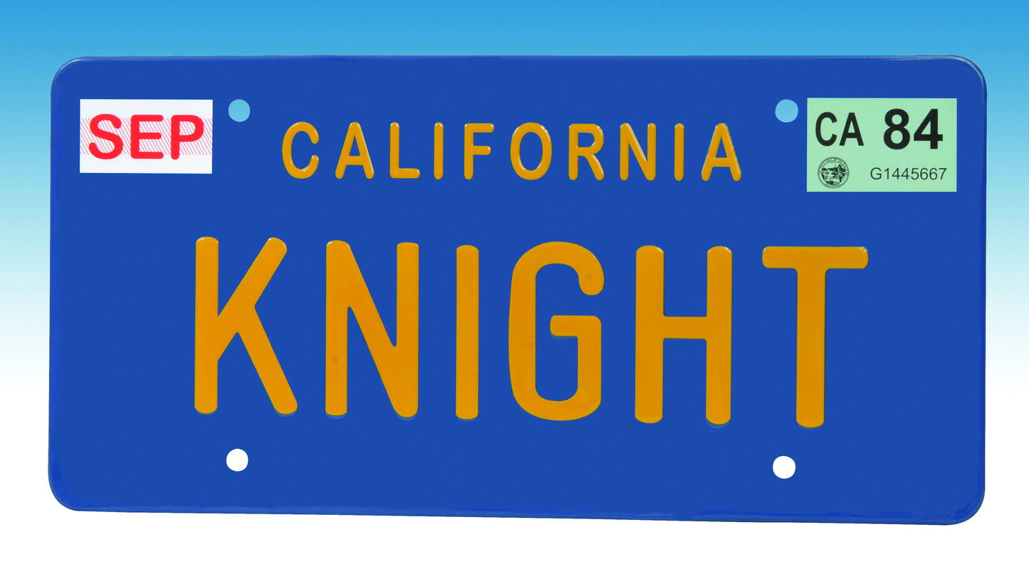 KNIGHT RIDER KNIGHT LICENSE PLATE REPLICA