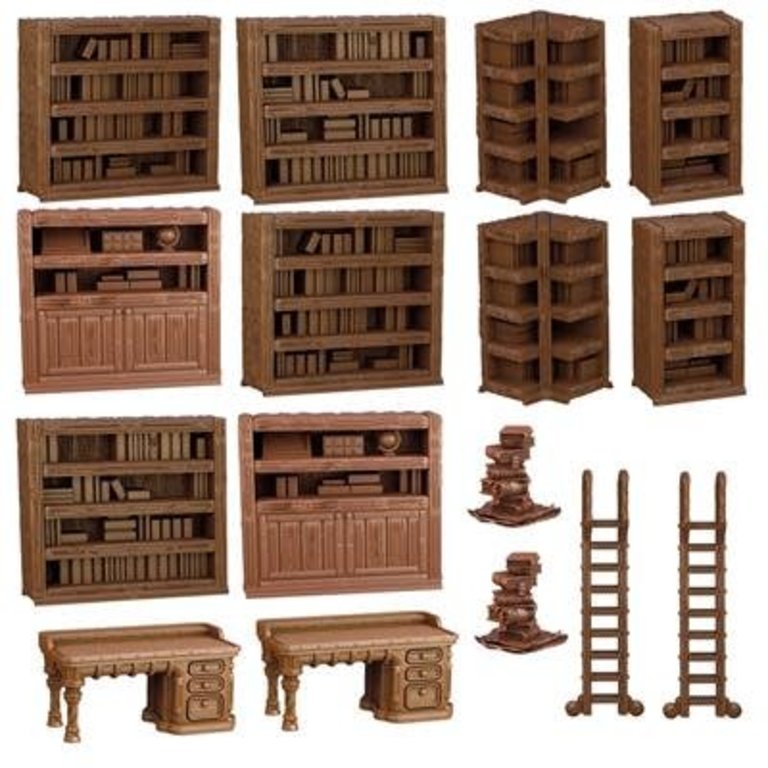 Terrain Crate Environment Miniatures Library 16 pcs