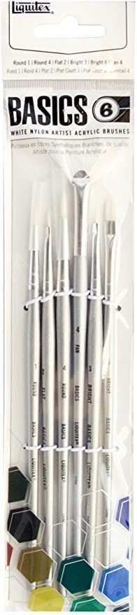 Liquitex Basics Paint Brush 6-Pack, Short-Handle