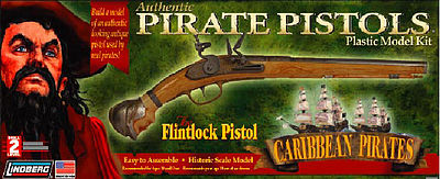 Flintlock Pistol Gun -- Pirate Plastic Model Kit -- #78001