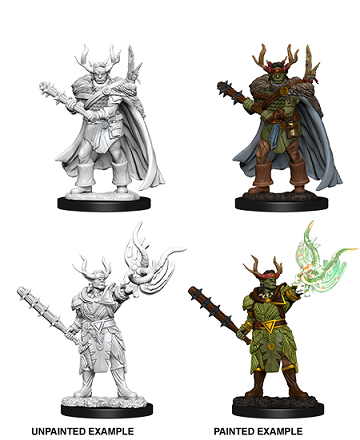 PATHFINDER BATTLES DEEP CUTS UNPAINTED MINIATURES: MALE HALF-ORC DRUID