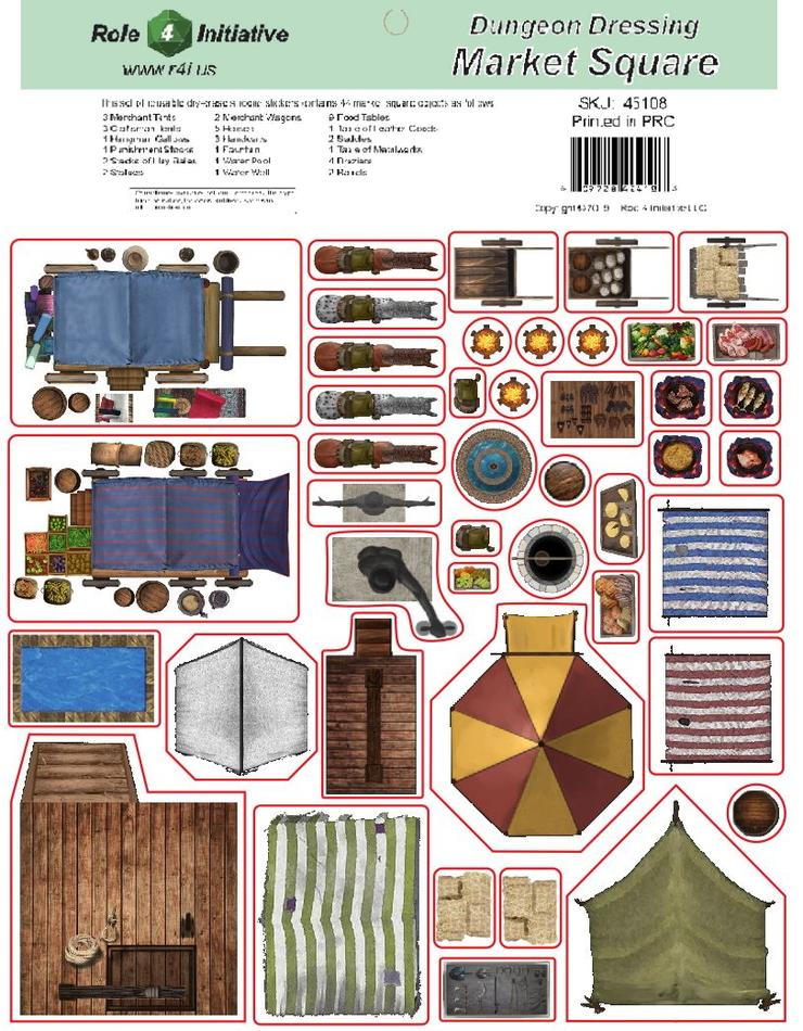 Role4Initiative Dungeon Dressing - Market Square