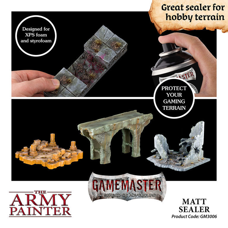 Gamemaster Terrain Primer Spray (300 mL) - Matt Sealer