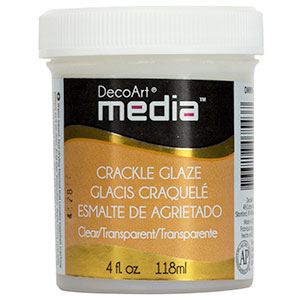 Video Media Crackle Glaze Clear - 4oz