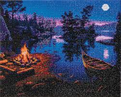 Craft Buddy Crystal Art Kit - Moonlight Bay 40 x 50cm