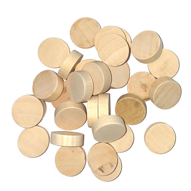 Craftwood Natural Rounds - 11/16" X 1/4" Thick - 30pc