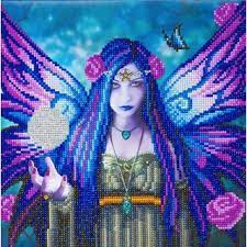 Craft Buddy Crystal Art Kit Mystic Aura 30 x 30 cm Pre-Framed 5D Art Kit