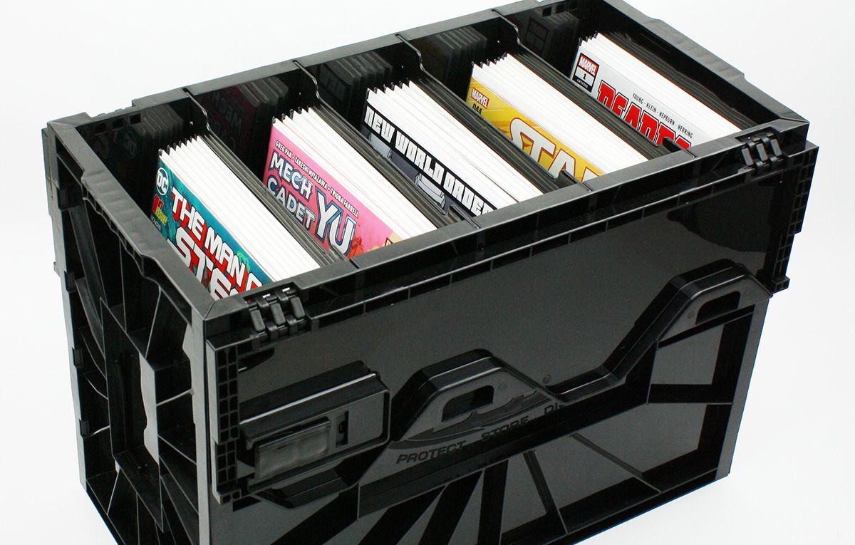 BCW Short Comic Book Bin Black