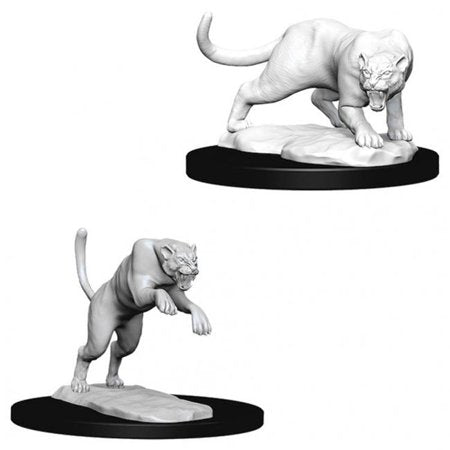 NOLZUR'S MARVELOUS UNPAINTED MINIATURES: PANTHER & LEOPARD