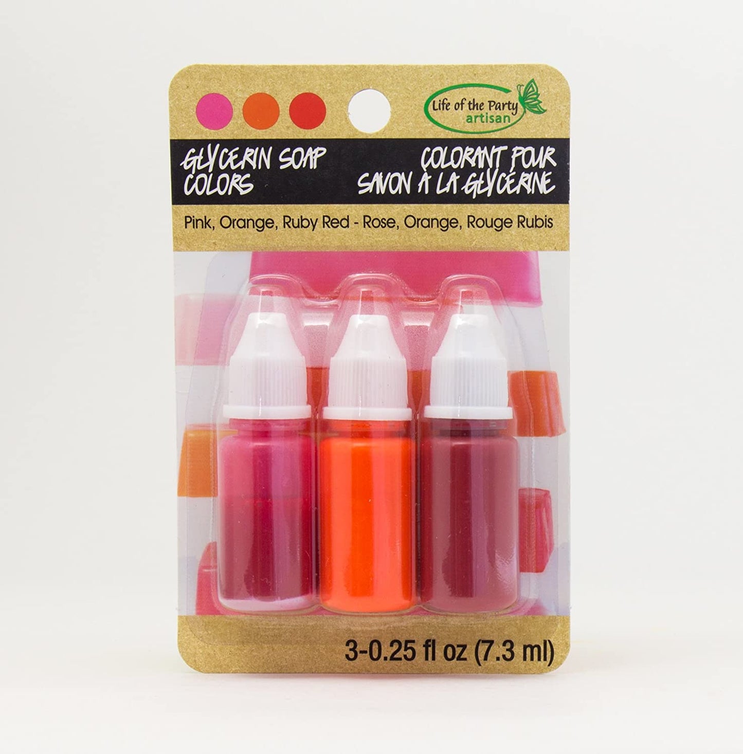 Life Of The Party Colors .75oz 3/Pkg Soap Dyes
