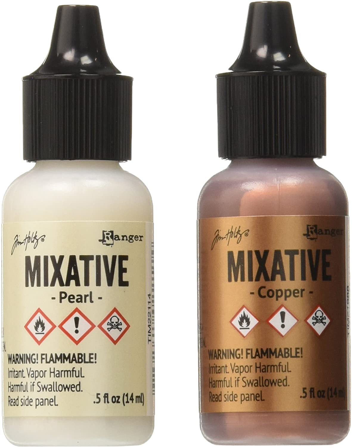 Ranger Adirondack Metallic Mix 1.2g Metallic Pearl and Copper Alcohol Ink Cartridges (Pack of 2)