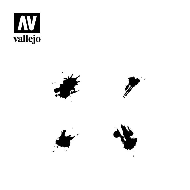 Vallejo Hobby Stencils ST-TX004 Petrol Spills