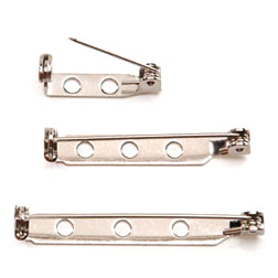 Pin Back - 1"Silver