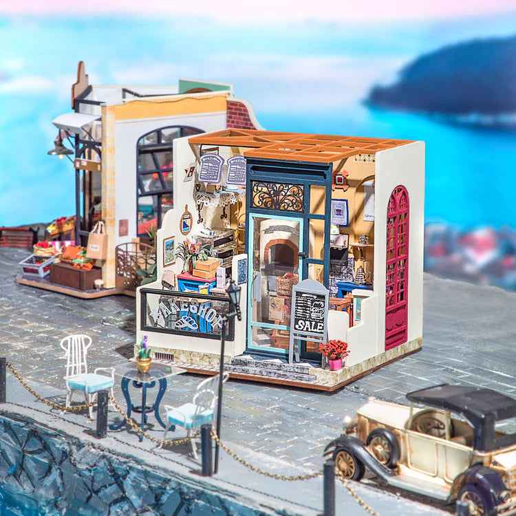 NANCY'S BAKE SHOP | ROBOTIME DG143 DIY 1:24 DOLLHOUSE MINIATURES KIT