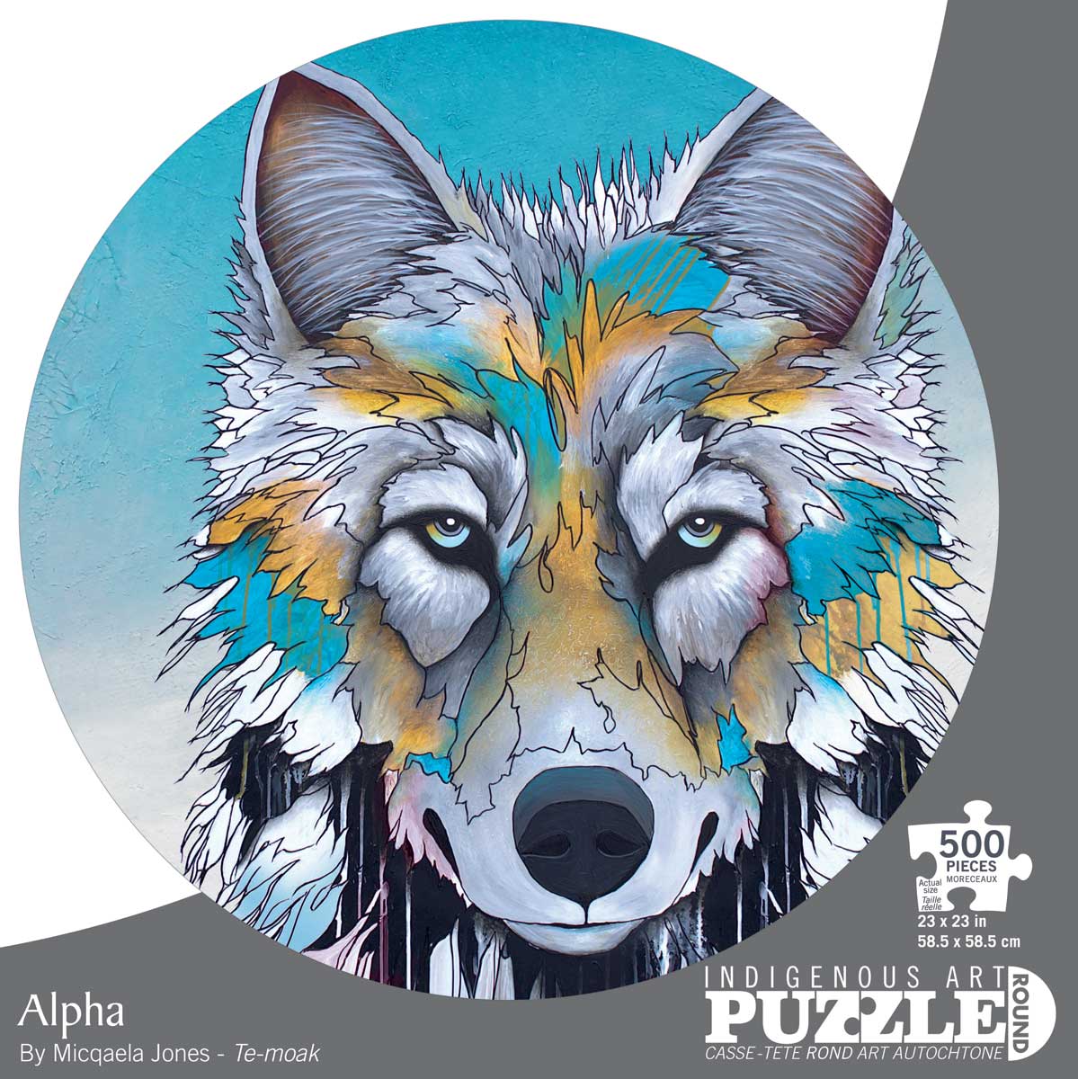 ALPHA 500 PIECE ROUND PUZZLE