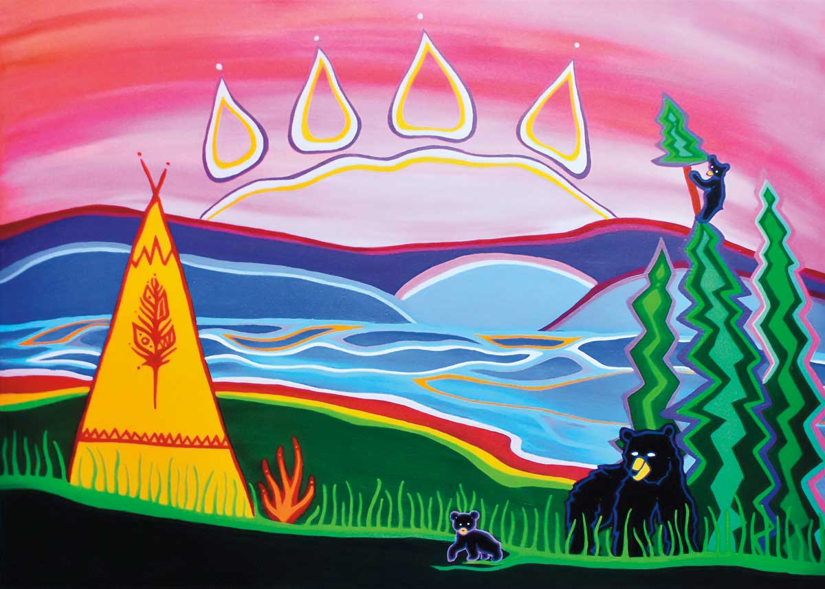 BEAR VISIT DIAMOND ART KIT