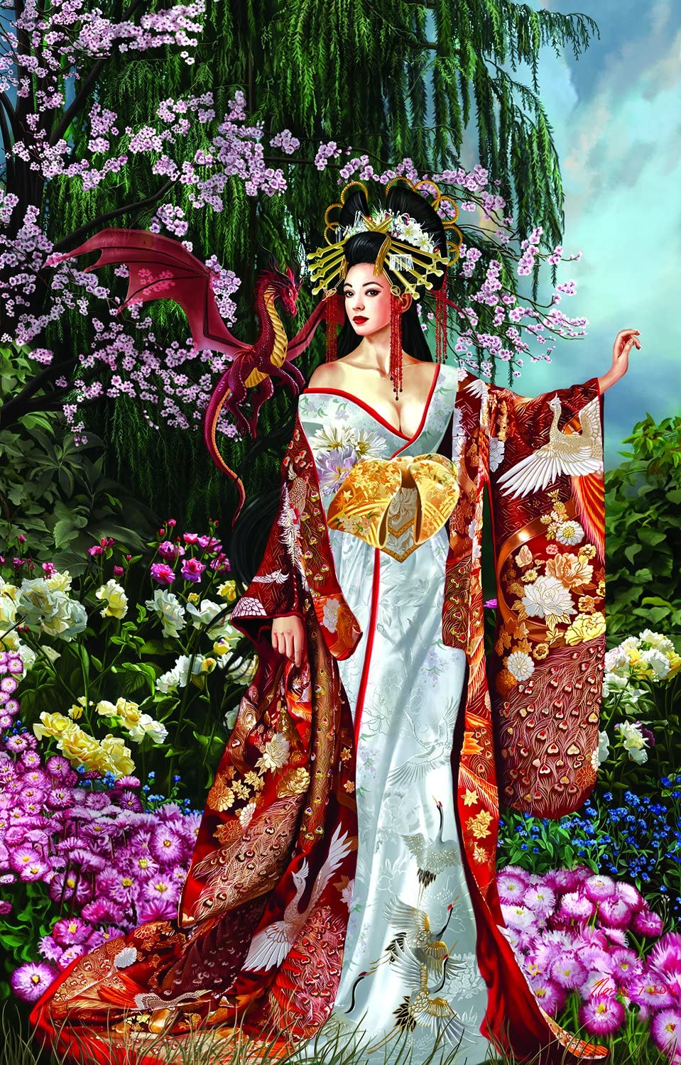 Queen of Silk 1000pc puzzle