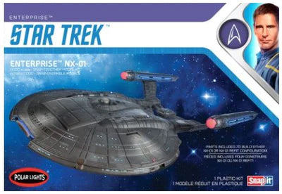 1/1000 STAR TREK Enterprise NX-01 PLASTIC MODEL KIT Snap Kit