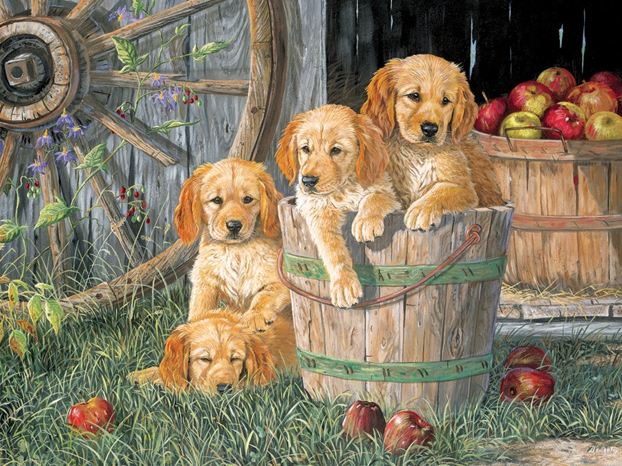 Cobble Hill 350pc Family Puzzle - Puppy Pail