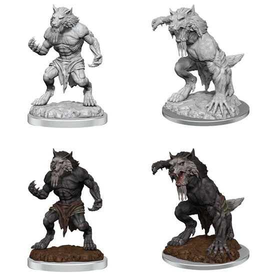 Critical Role Unpainted Minis: Fey Werewolves