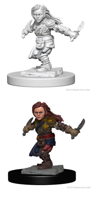 Nolzur's Marvelous Miniatures: Female Halfling Rogue
