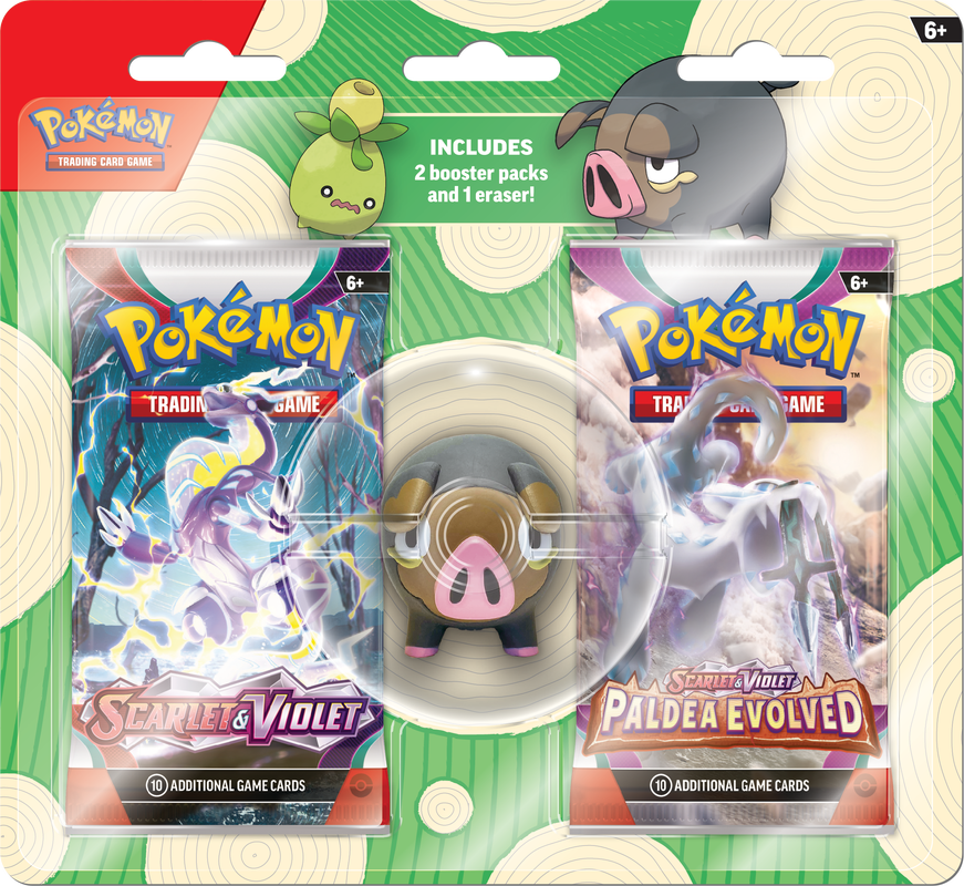 Pokemon Back To School Eraser 2Pk Blister 2023