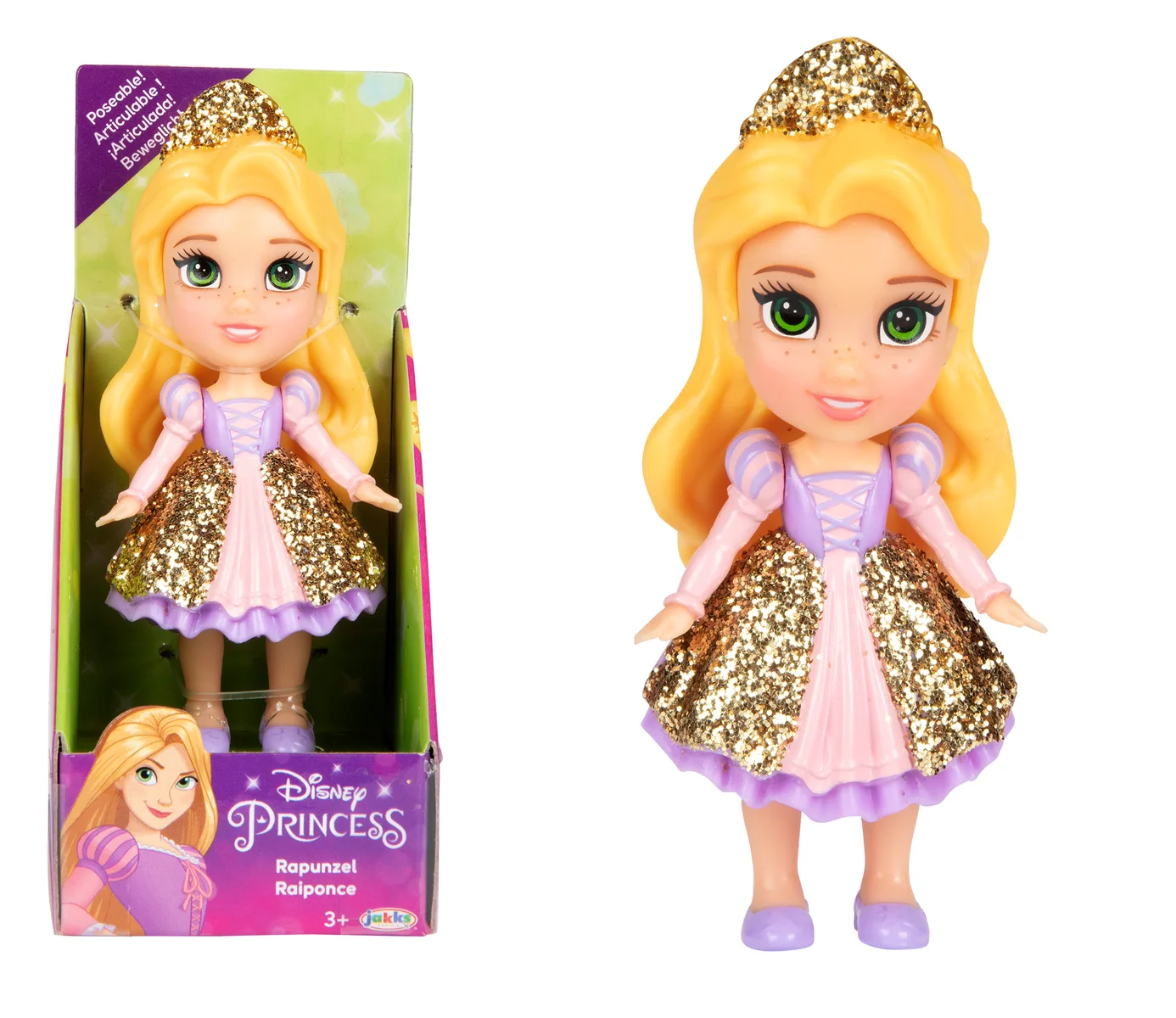 3" DISNEY PRINCESS MINI DOLL ASST