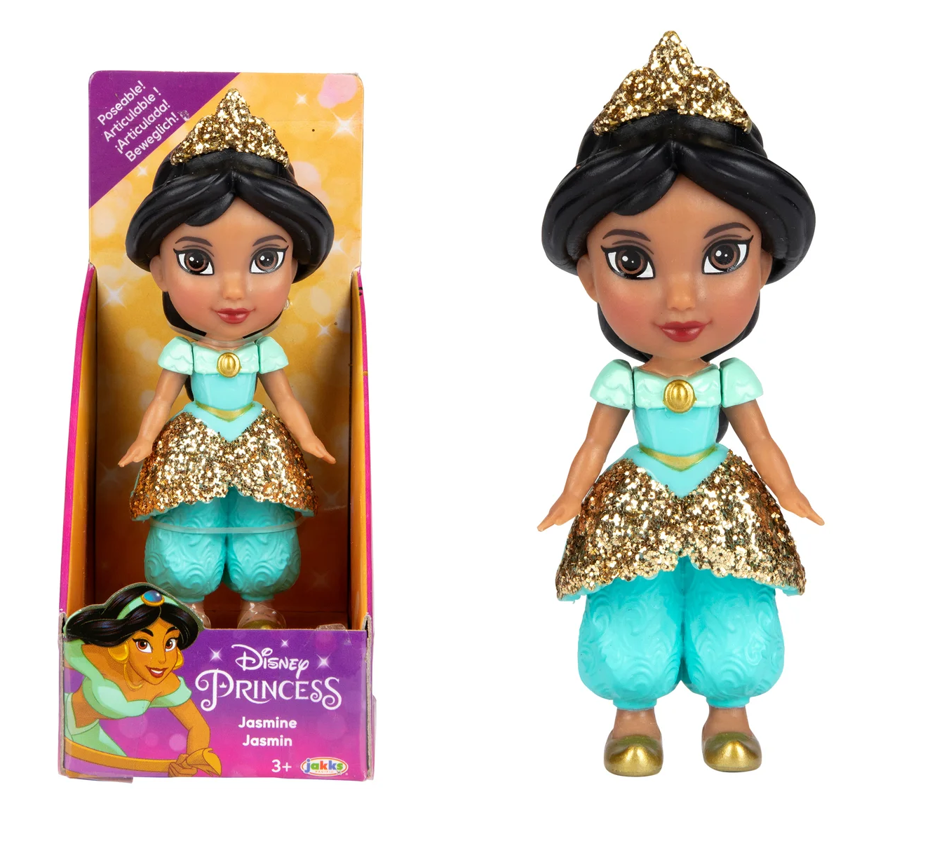 3" DISNEY PRINCESS MINI DOLL ASST