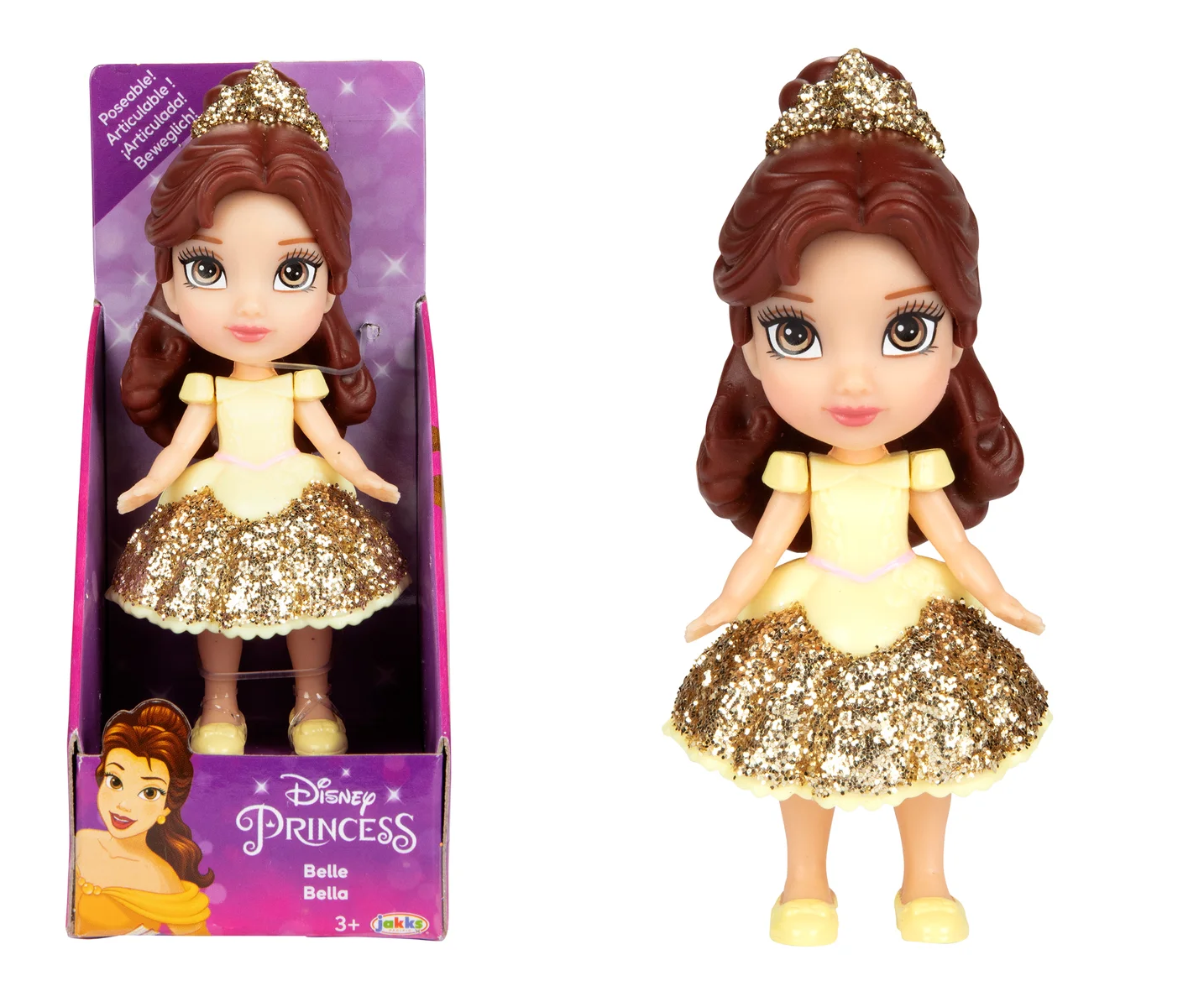 3" DISNEY PRINCESS MINI DOLL ASST