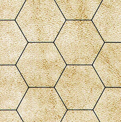 BATTLEMAT 1" RVRSBLE SQUARE/HEX 26"x 23½"(66x60cm)