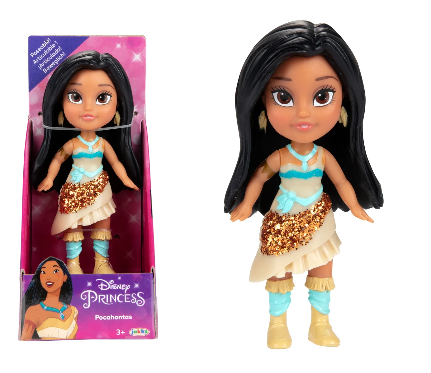 3" DISNEY PRINCESS MINI DOLL ASST