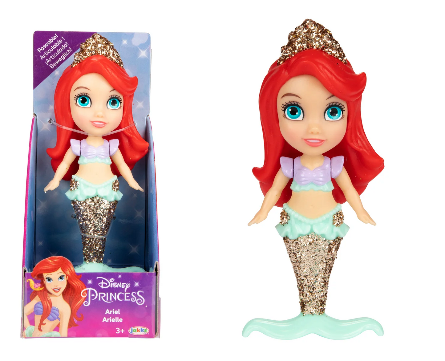 3" DISNEY PRINCESS MINI DOLL ASST