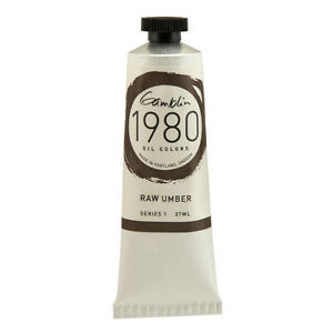 GAMBLIN : 1980 OIL PAINT : 37ML : RAW UMBER