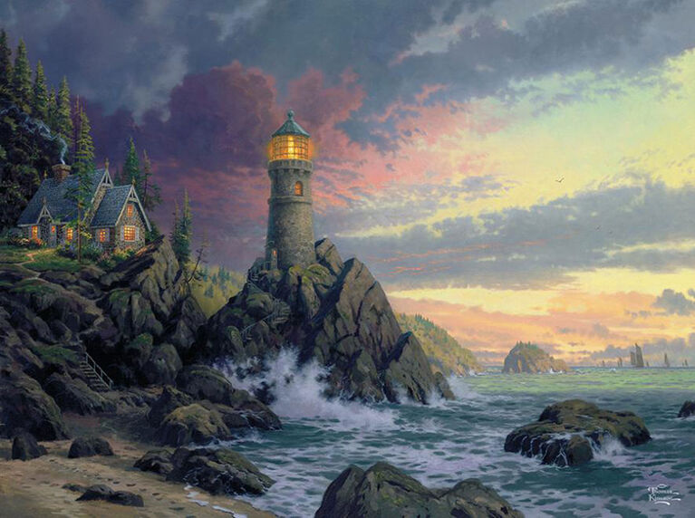 Ceaco Thomas Kinkade Inspirations Collection Rock Salvation Puzzle - 300Piece