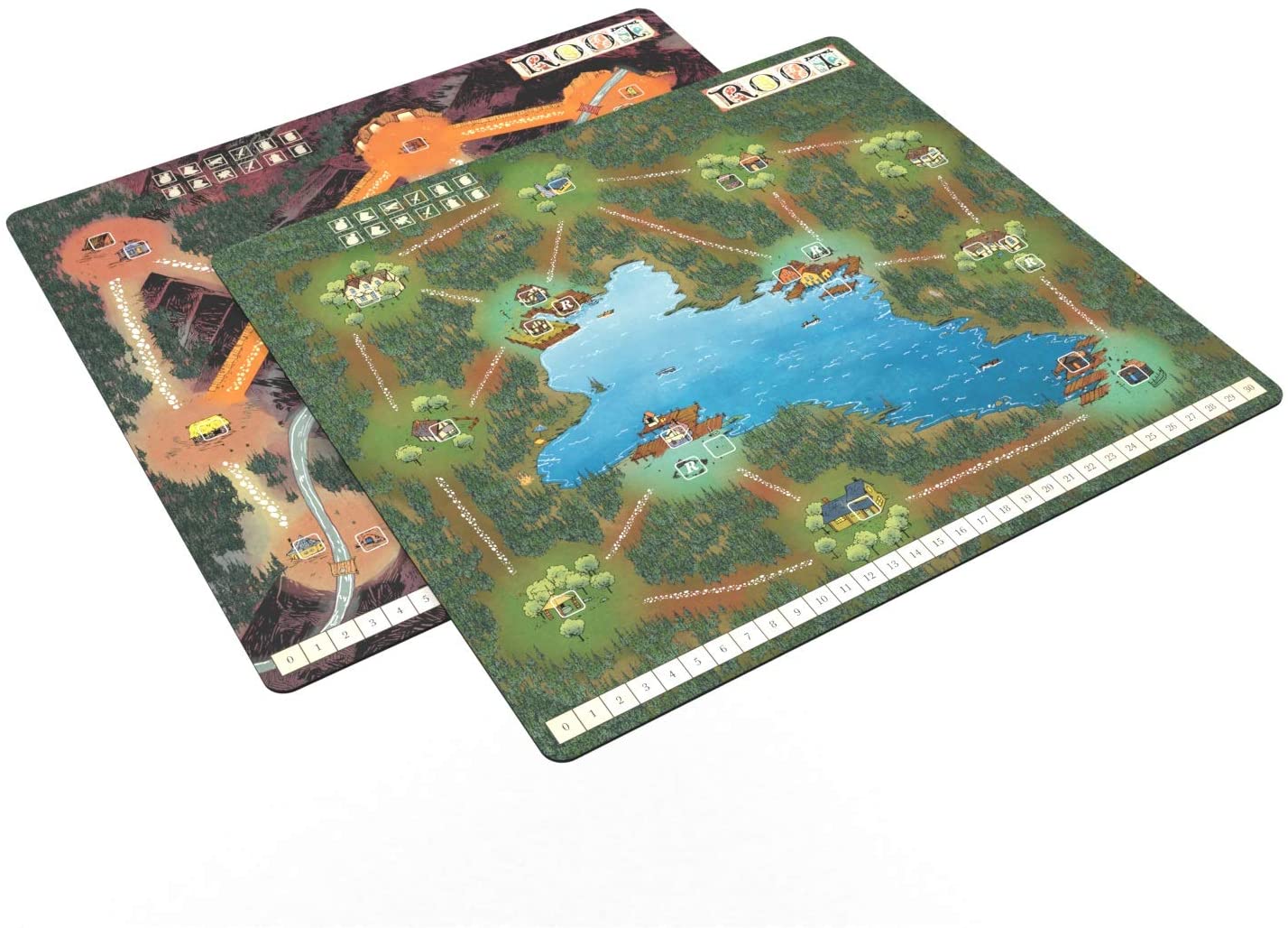 Root: Double-Sided Mountain/Lake 22" x 24" Playmat
