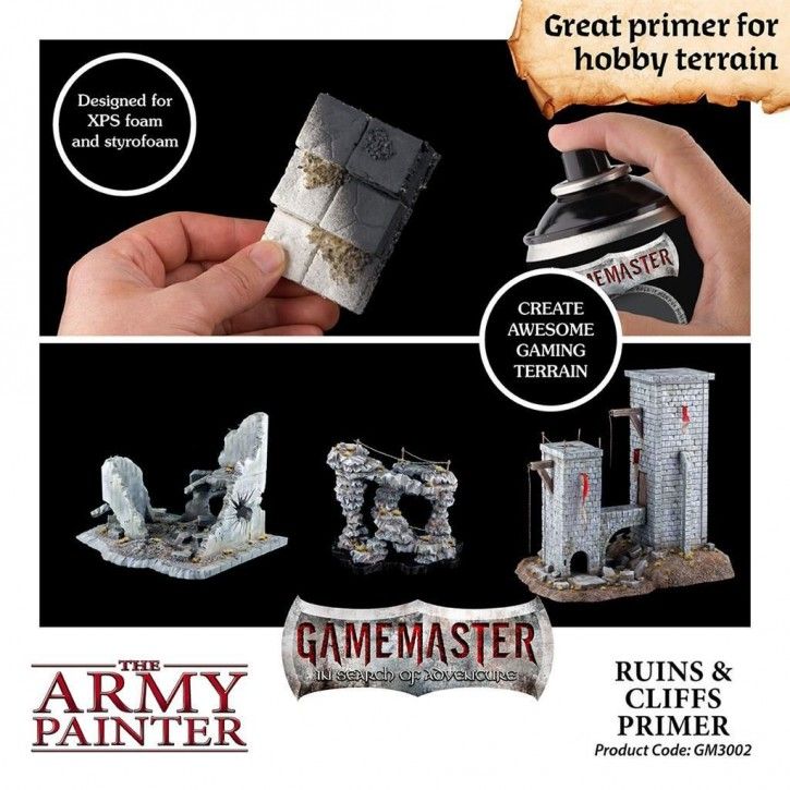 Gamemaster Terrain Primer Spray (300 mL) - Ruins & Cliffs