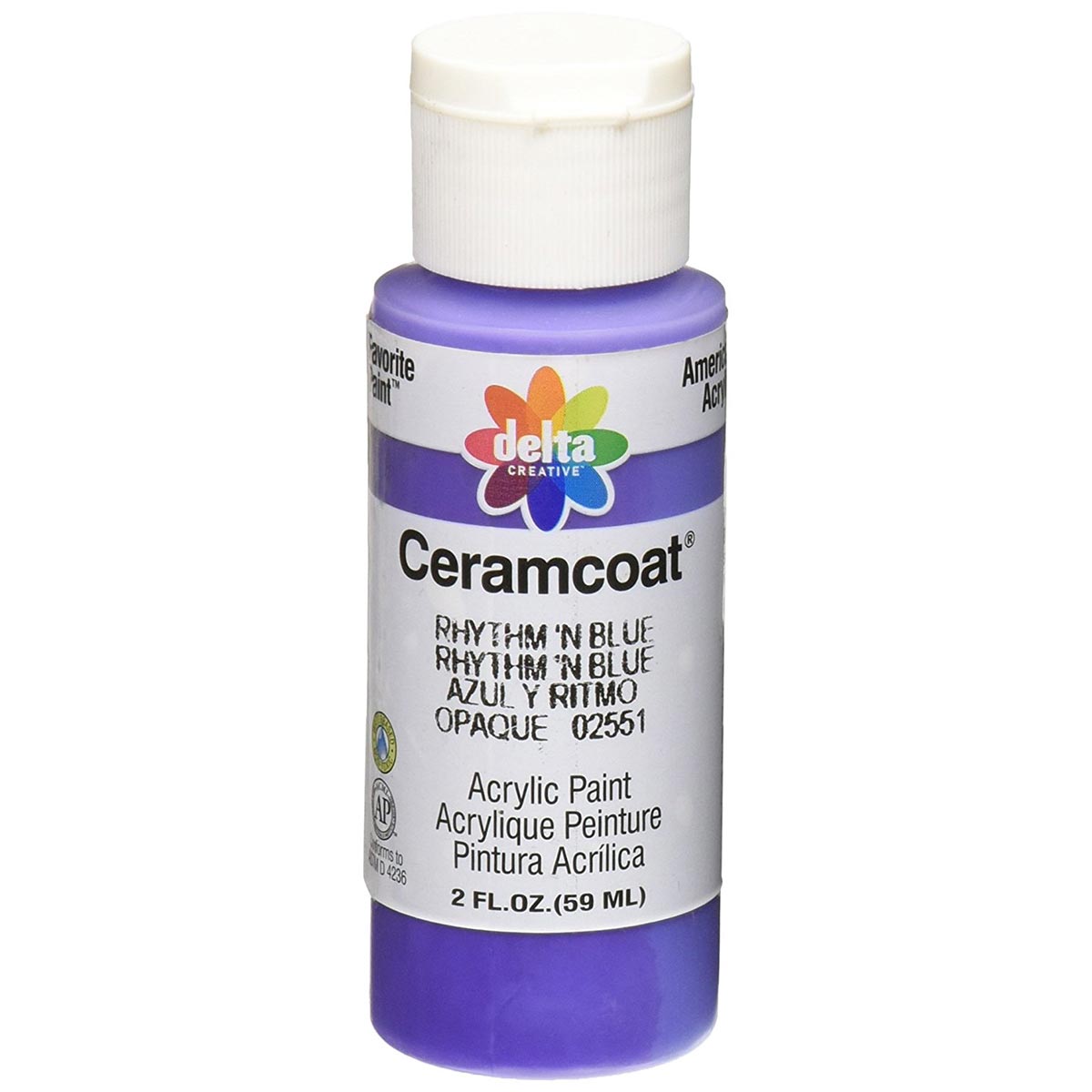 Delta Ceramcoat Acrylic Paint 2 oz. #2551 Rhythm 'N Blue