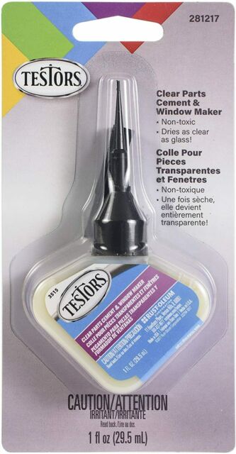 Testors Clear Parts Cement 1 oz. Bottle 3515 281217
