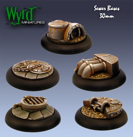 WYRD:MALIFAUX: Sewer Bases x5