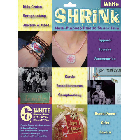 Multi-Purpose Plastic Shrink Film Sheet 8 1/4" x 10 3/4" 6pc OOP