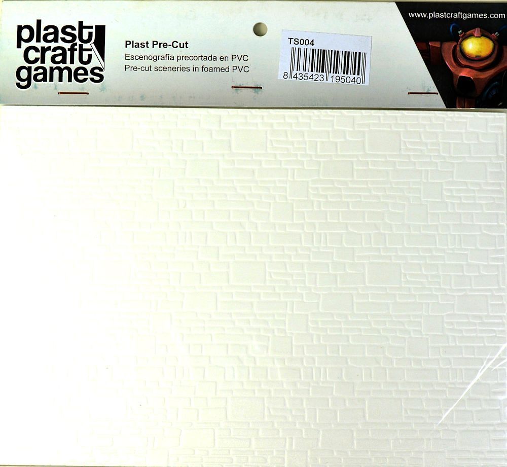 Plast Craft Games: Textured Plastic Sheets - Stone Wall 28mm to 35mm Scale
