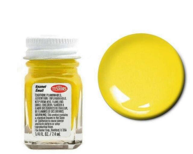 Testors 1191 Flat Sunflower Enamel Paint 1/4 Oz