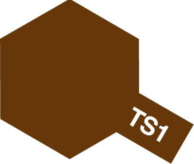 Tamiya Color Spray Paints no.1 TS-1 Red brown Item No: 85001