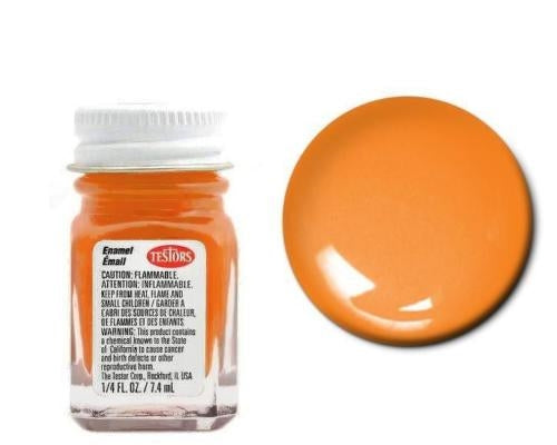 Testors 1127 Gloss Orange Enamel Paint 1/4oz (7.4mL)