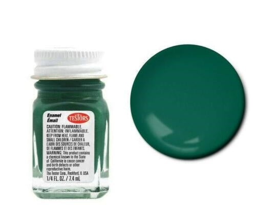 Testors 1171 Enamel Flat Beret Green 1/4 oz