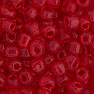 Transparent Red Seedbeads