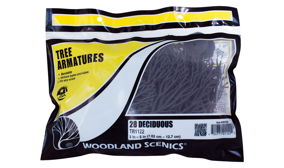 Woodland Scenics 3" to 5" Armatures (Deciduous) TR1122