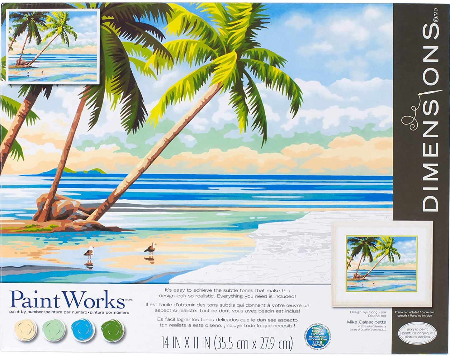 Paintworks® Tropical View Paint-by-Number Kit