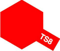 Tamiya Color Spray TS-8 Italian Red 100Ml Spray Can